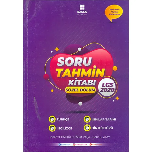 LGS Soru Tahmin Kitabı Sözel Bölüm (Kampanyalı) Başka Yayıncılık