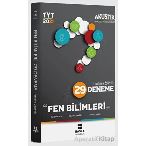TYT Fen Bilimleri Akustik Tamamı Çözümlü 29 Deneme Başka Yayıncılık