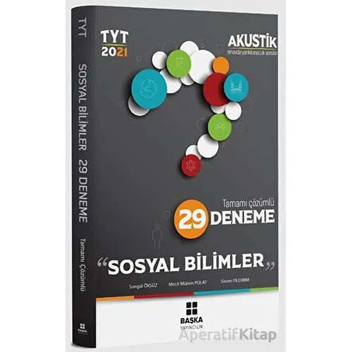 TYT Sosyal Bilimler Akustik Tamamı Çözümlü 29 Deneme Başka Yayıncılık