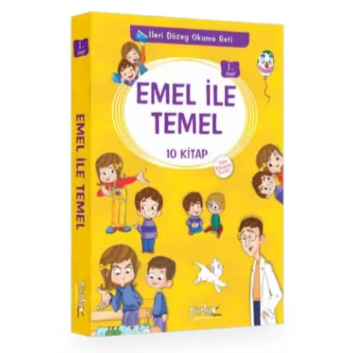 1. Sınıf Emel İle Temel Serisi (10 Kitaplık Set) - Kolektif - Pinokyo Yayınları