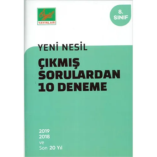 Özgül 8.Sınıf Yeni Nesil Çıkmış Sorulardan 10 Deneme