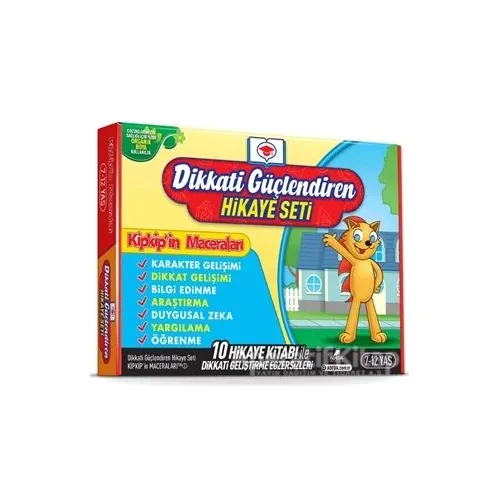 Dikkati Güçlendiren Hikaye Seti - Kip Kipin Maceraları Kutulu Set (10 Kitap Takım)