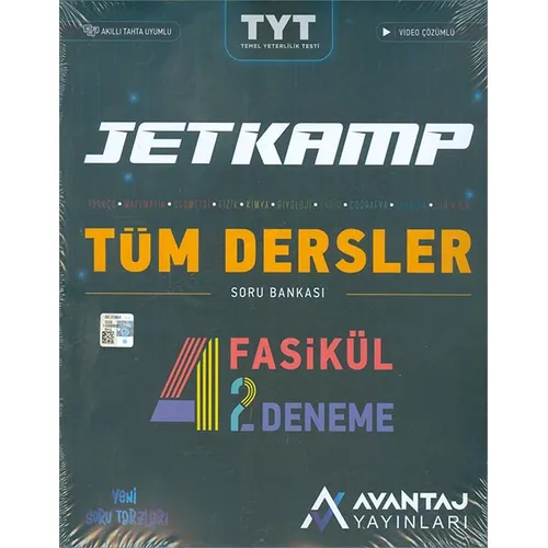 Avantaj 2021 TYT Jet Kamp Tüm Dersler Soru Bankası Fasikül Deneme