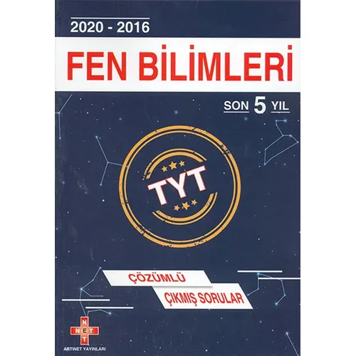 TYT Fen Bilimleri Son 5 Yıl Çözümlü Çıkmış Sorular Artınet Yayınları