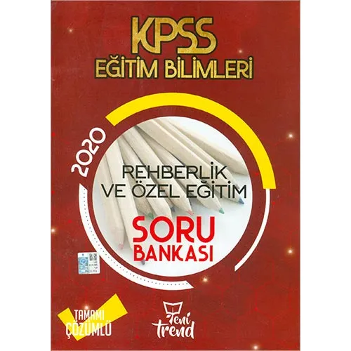 Yeni Trend 2020 KPSS Rehberlik ve Özel Eğitim Soru Bankası