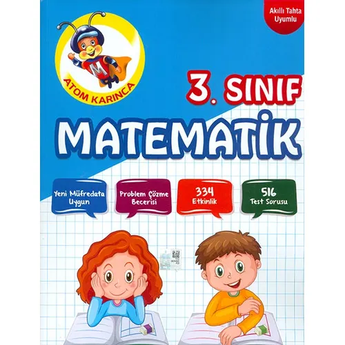 3.Sınıf Matematik Soru Kitabı Atom Karınca Yayınları