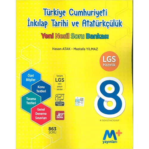 Martı 8.Sınıf LGS İnkılap Tarihi Yeni Nesil Soru Bankası