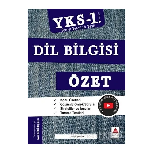 TYT (YKS 1. Oturum) Dil Bilgisi Özet - Tufan Şahin - Delta Kültür Yayınevi