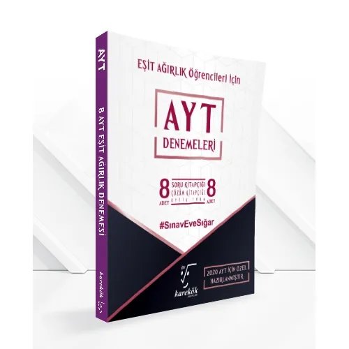 Karekök AYT Eşit Ağırlık 8li Deneme Sınavı 8 Soru 8 Çözüm Kitapçığı