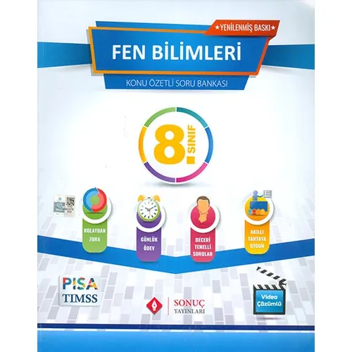 8.Sınıf Fen Bilimleri Konu Özetli Soru Bankası Sonuç Yayınları