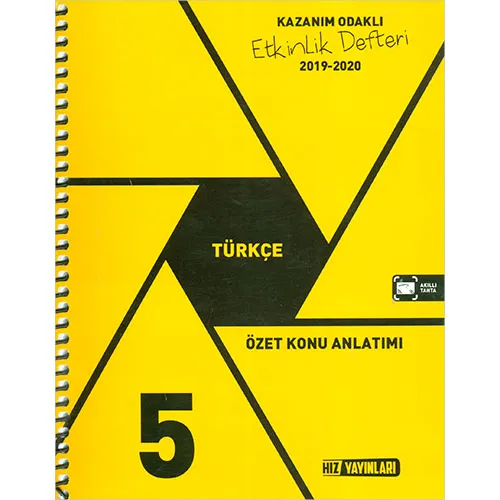 5.Sınıf Türkçe Etkinlik Defteri Hız Yayınları