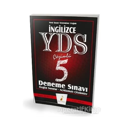 İngilizce YDS Çözümlü 5 Deneme Sınavı Özgün Sorular - Açıklamalı Çözümler