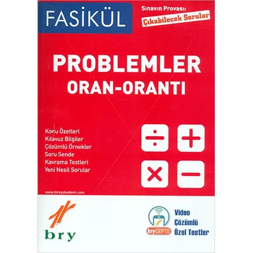 Birey Problemler Oran - Orantı Fasikül Çıkabilecek Sorular