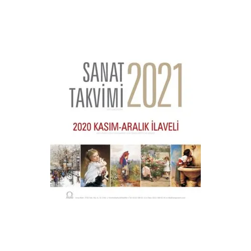 2021 Sanat Duvar Takvimi - Angora Kitapları