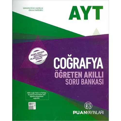 Puan AYT Coğrafya Öğreten Akıllı Soru Bankası