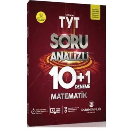 Puan TYT Matematik Soru Analizli 10 Artı 1 Deneme