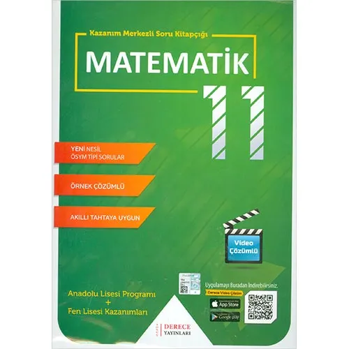 Derece 11.Sınıf Matematik Kazanım Merkezli Soru Kitapçığı