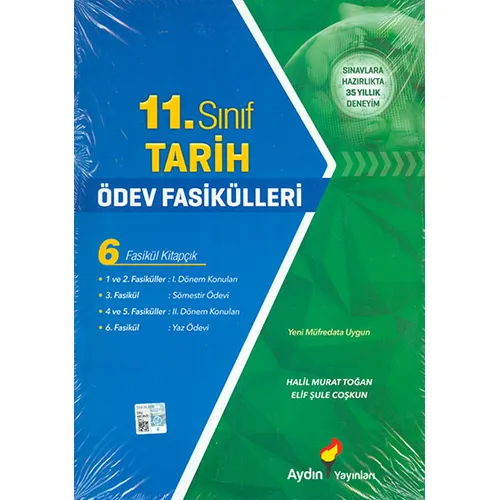 11.Sınıf Tarih Ödev Fasikülleri Aydın Yayınları