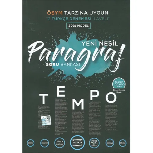 TYT Paragraf Tempo Yeni Nesil Soru Bankası Fragman Yayınları
