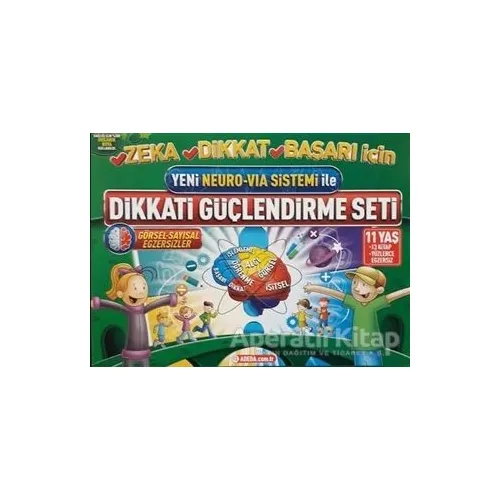 Yeni Neuro-Via Sistemi ile Dikkati Güçlendirme Seti 11 Yaş (3 Kitap) - Osman Abalı - Adeda Yayınları
