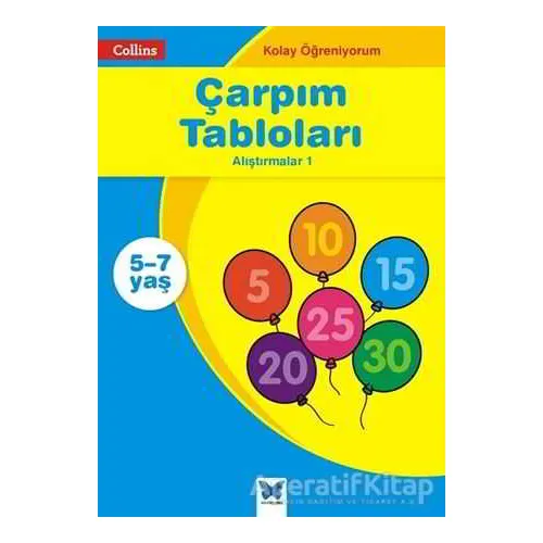 Collins Kolay Öğreniyorum - Çarpım Tabloları Alıştırmalar 1 (5-7 Yaş)