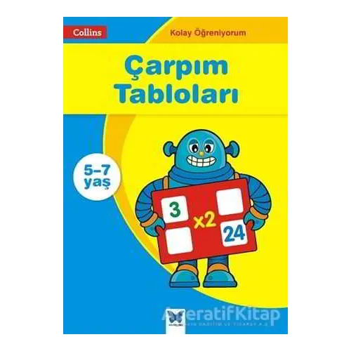 Çarpım Tabloları - Collins Kolay Öğreniyorum (5-7 Yaş) - Simon Greaves - Mavi Kelebek Yayınları
