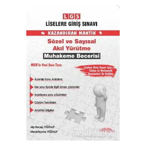 Rota 8.Sınıf LGS Sözel ve Sayısal Akıl Yürütme