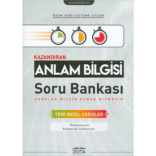 Rota Kazandıran Anlam Bilgisi Soru Bankası