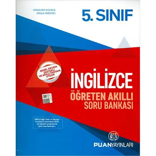 Puan 5.Sınıf İngilizce Öğreten Akıllı Soru Bankası