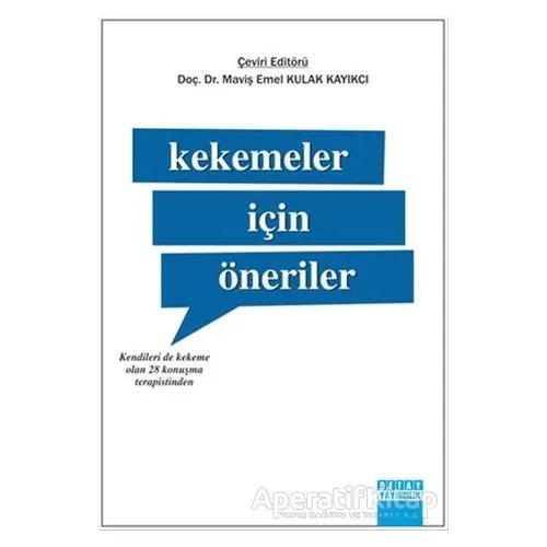 Kekemeler İçin Öneriler - Kolektif - Detay Yayıncılık