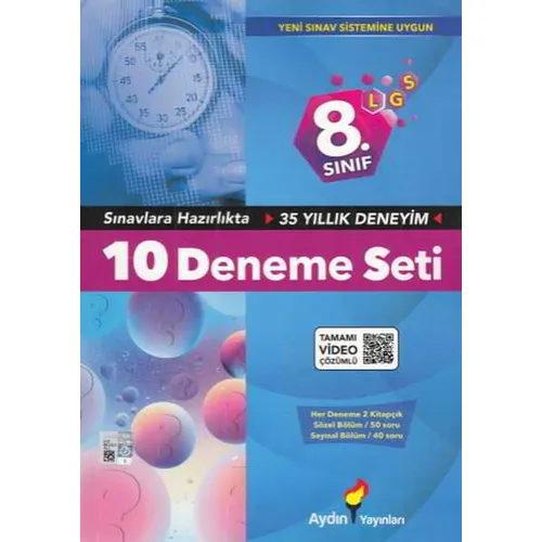 Aydın 8. Sınıf LGS 10 Deneme Seti Yeni