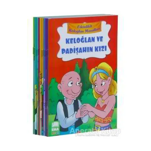 Etkinlikli Keloğlan Masalları Seti - 10 Kitap Takım Küçük Boy - Kolektif - Ema Çocuk