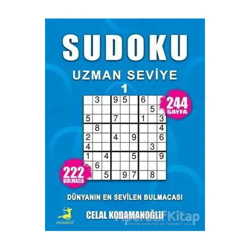 Sudoku Uzman Seviye 1 - Celal Kodamanoğlu - Olimpos Yayınları