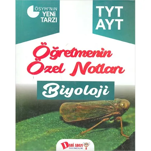 TYT AYT Biyoloji Öğretmenin Özel Notları Dahi Adam Yayınları
