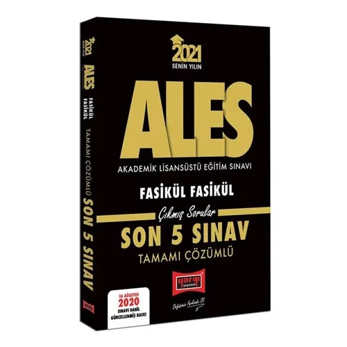 Yargı 2021 ALES VIP Çözümlü Fasikül Fasikül Son 5 Sınav Çıkmış Sorular