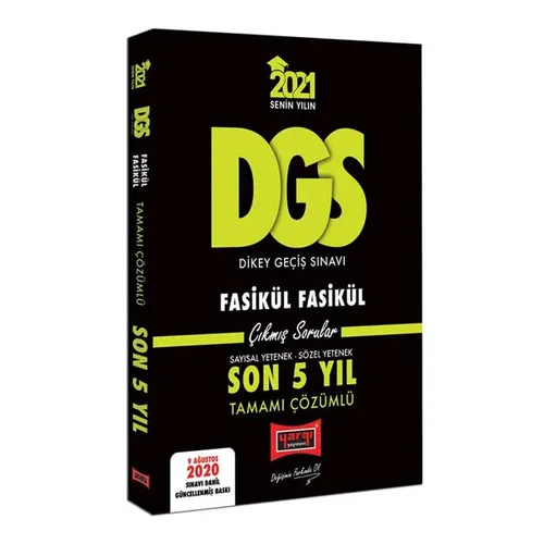 Yargı 2021 DGS VIP Çözümlü Fasikül Fasikül Son 5 Yıl Çıkmış Sorular
