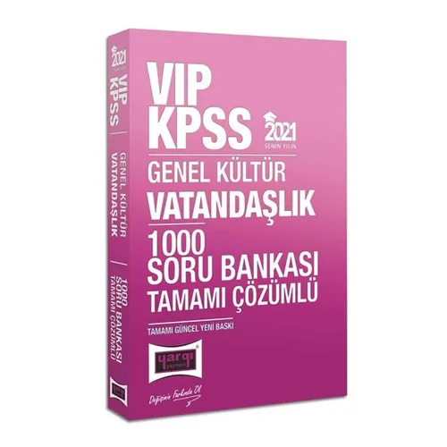 Yargı 2021 KPSS VIP Vatandaşlık Çözümlü 1000 Soru Bankası