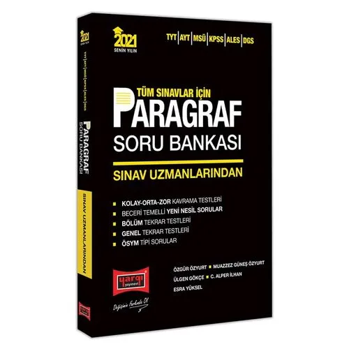Yargı 2021 Tüm Sınavlar İçin Sınav Uzmanlarından Paragraf Soru Bankası