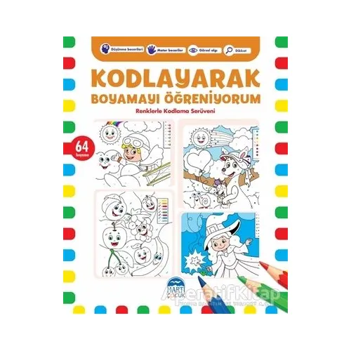 Kodlayarak Boyamayı Öğreniyorum 7 - Kerem Altındağ - Martı Çocuk Yayınları