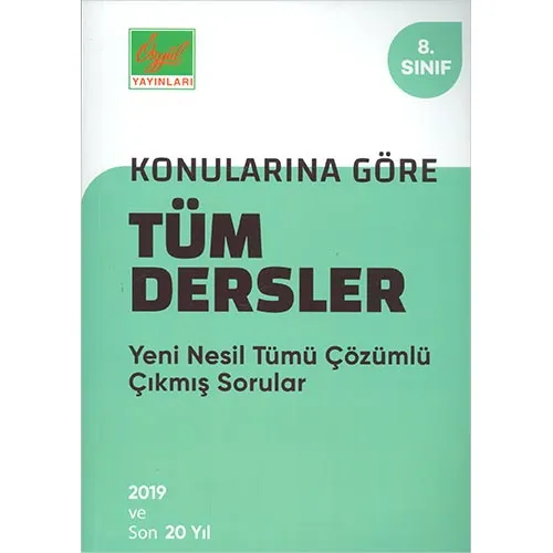 Özgül 8.Sınıf Tüm Dersler Çıkmış Sorular ve Çözümleri