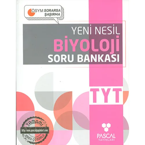 TYT Biyoloji Soru Bankası Pascal Yayınları