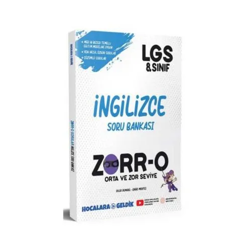ZORR-O 8.Sınıf LGS İngilizce Soru Bankası - Hocalara Geldik