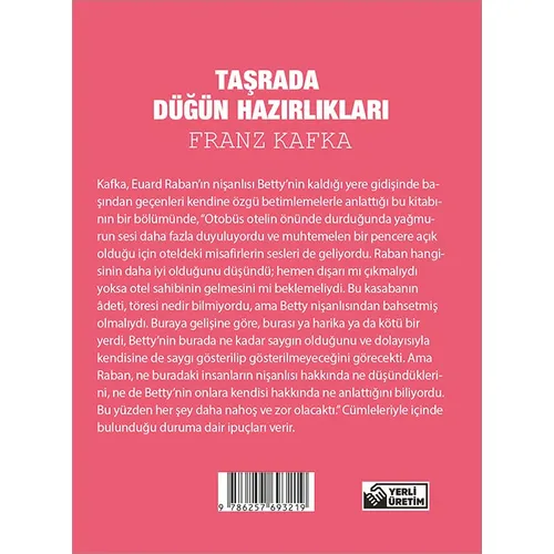 Taşrada Düğün Hazırlıkları - Franz Kafka - Cep Boy Aperatif Tadımlık Kitaplar