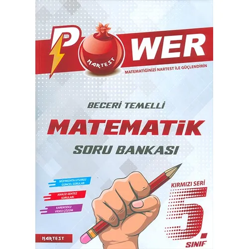 5.Sınıf Kırmızı Power Matematik Soru Bankası Nartest Yayınları