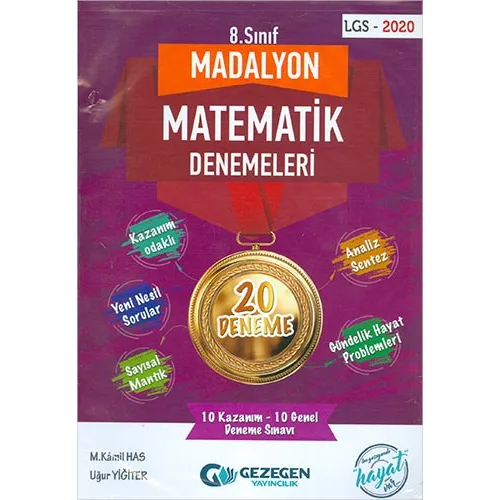 Gezegen 8.Sınıf Madalyon Matematik Denemeleri 20 Deneme