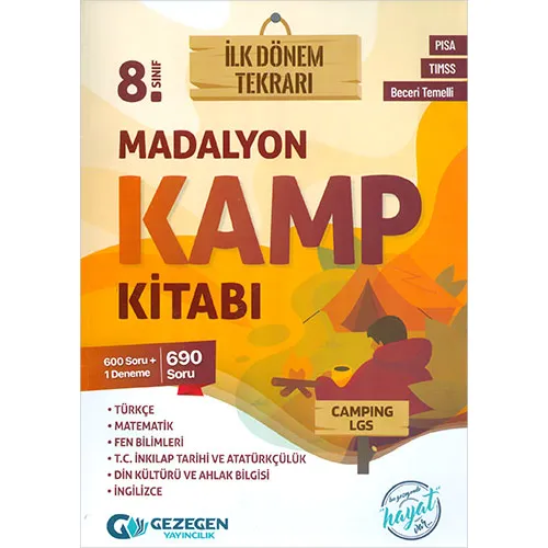 Gezegen 8.Sınıf Madalyon KAMP Kitabı (İLK DÖNEM TEKRARI)