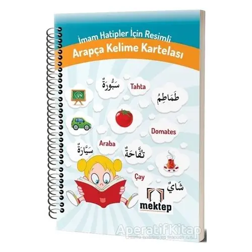 İmam Hatipler İçin Resimli Arapça Kelime Kartelası - Kadir Güneş - Mektep Yayınları