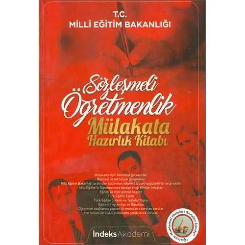 İndeks Akademi Sözleşmeli Öğretmenlik Mülakata Hazırlık Kitabı