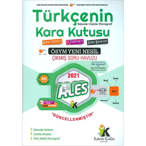 İnformal 2021 ALES Türkçenin Kara Kutusu Konu Özetli Soru Bankası