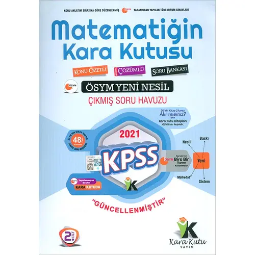 İnformal 2021 KPSS Matematiğin Kara Kutusu 2. Cilt Konu Özetli Tamamı Çözümlü Soru Bankası